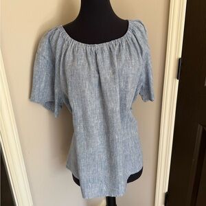 Chic Blue Women's Blouse